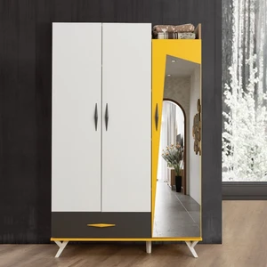 Gardırop, Giallo 3 Kapaklı Aynalı Dolap