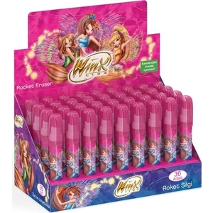 Winx Club Lisanslı Roket Silgi 5 Adet 12,5 Cm Pembe Renkli Eğlenceli Kırtasiye Ürünü