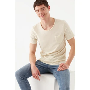 Erkek Bej Basic Tişört 062772-33517
