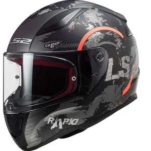 Ls2 Rapıd Cırcle Mat Tıtanıum-Turuncu Kask