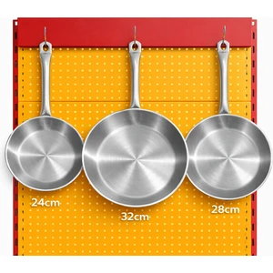 Net Çelik Tek Saplı Çelik Tava 24 cm