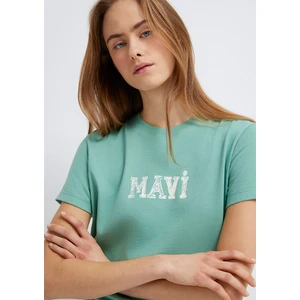 Mavi Baskılı Yeşil Tişört 1612232-71480