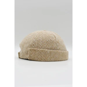 Kadın Kısa Yünlü Ekru Docker Bere