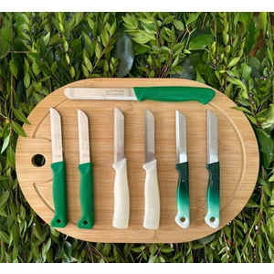 Pro Tanışma Bıçak Seti 7’li (yeşil/beyaz)