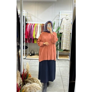 3001 Oversize Düğmeli Gömlek Anfora