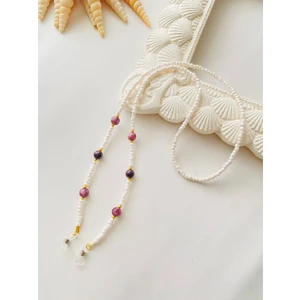 Ametisttaşlı Kadın Gözlük Ipi