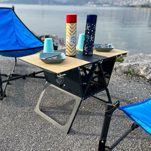 Katlanır Metal Kamp Masası