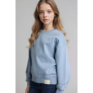Relax Fit Baskılı Sweatshirt Kız Çocuk E6842A826SP