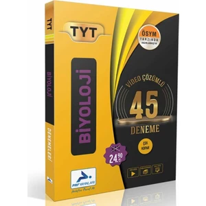 Paraf Yayınları TYT Biyoloji 45 Deneme