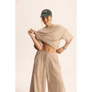 Flex Kemik Oversize T-Shirt Eşofman Takım
