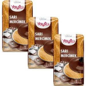 Sarı Mercimek 1 kg x3