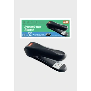 Max Zımba Makinesi HD-50 Siyah 1 Adet Büro ve Ev Kullanımı İçin İdeal Araç