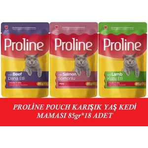 Pouch Karışık Yaş Kedi Mama 18 x 85 gr
