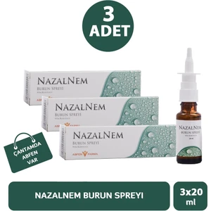 Nazalnem Burun Spreyi 20 ml 3 Adet