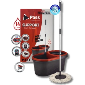 Dönerli Mop Kovası Seti / 14 Litre Support
