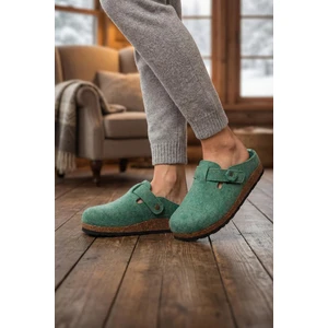 Kışlık Mantar Taban Kadın Terlik