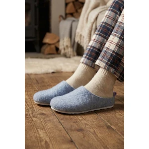 Kadın Kışlık Rahat Taban Keçe Ev Bahçe Terlik