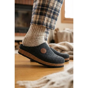 Kışlık Mantar Taban Ev Bahçe Rahat Taban Erkek Terlik