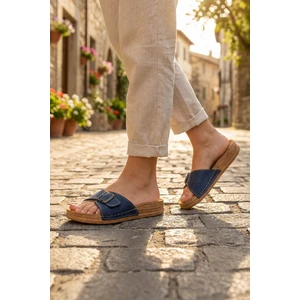 Yazlık Kadın Tokalı Terlik