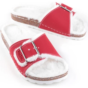 Paleng Içi Peluşlu Mantar Taban Kadın Terlik