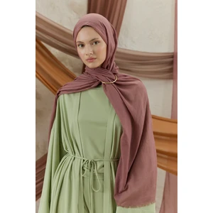Soft Line Pamuk Şal Mürdüm Eriği