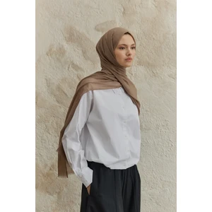 Soft Line Pamuk Şal Sütlü Kahve