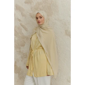 Soft Line Pamuk Şal Uçuk Sarı