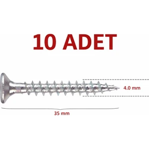 4.0X35 mm Sunta Çivisi 10 Adet
