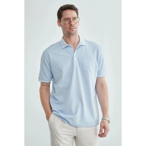 Düğmeli Tek Cepli Polo Yaka  Tişört