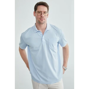 Düğmeli Tek Cepli Polo Yaka  Tişört