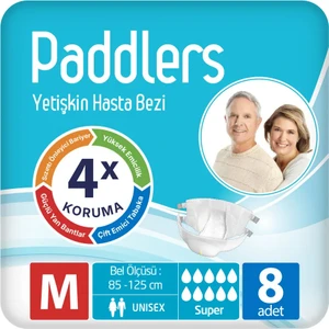 Yetişkin Hasta Bantlı Bez Medium 8 Adet