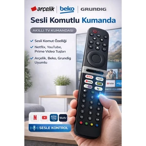 Arçelik Grundig Orijinal Sesli Komutlu Kumanda