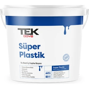 TEK SÜPER PLASTİK İÇ CEPHE BOYASI 0,75 LT SİYAH (RAL 9005)