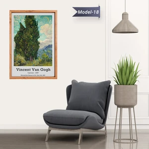 Akıllı Kağıt Selviler Tablo - Poster Dünyaca Ünlü ( Model-18)