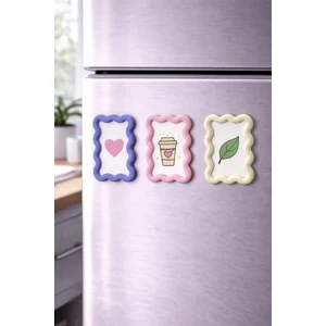 3'lü Set Mini Çerçeve Buzdolabı Magneti 