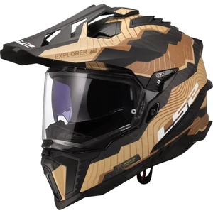 Ls2 Explorer C Karbon Trıck Mat Kahve-Kum Kask