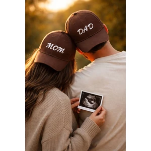 SF Collection Mom & Dad Baskılı Basic 2’li Çift Kombin Şapka