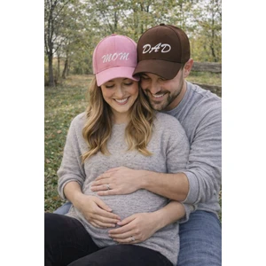 SF Collection Mom & Dad Baskılı Basic 2’li Çift Kombin Şapka