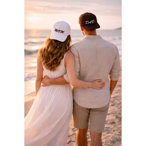 SF Collection Mom & Dad Baskılı Basic 2’li Çift Kombin Şapka