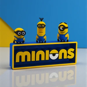 Minions Figür ve Logo Seti