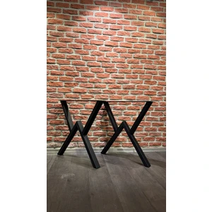 Modern W Geçme Masa Metal Ayağı