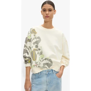 Kadın %100 Pamuklu Desenli Sweatshirt