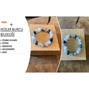 Ikizler Burcu Doğaltaş Bileklik