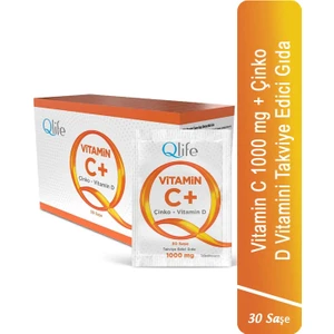 Vitamin C + Çinko + D Vitamini 30 Saşe