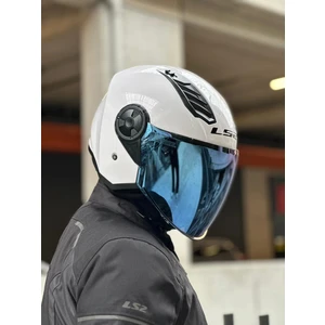 Ls2 Aırflow 2 Beyaz Kask (Mavi Vizör)