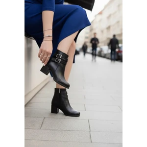 Marina Rosse Kadın Çift Tokalı Kısa Bot