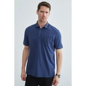 Düğmeli Tek Cepli Polo Yaka  Tişört