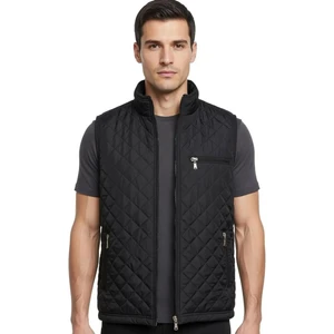 Siyah Kapitone Polarlı Yelek