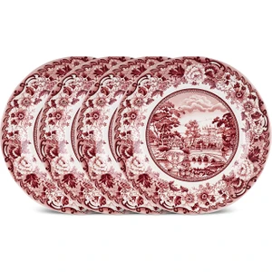 Old Town 4 Parça Pasta Takımı Pembe 21 cm