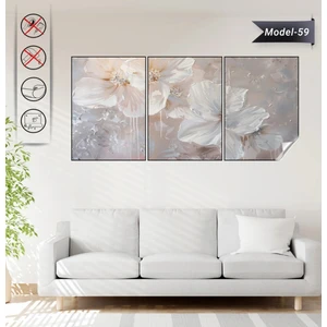 Akıllı Kağıt Statik Tutunma Özellikli Tablo - Poster Çiçek (Model- 59)